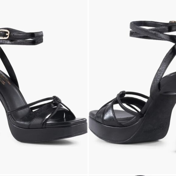 Seychelles Sweet Nothings Ankle Strap Platform Sandal Black 9 NWT - Picture 4 of 5